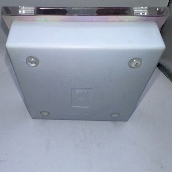 EUC 3M Post It Note Pop Up Dispenser Daisy Floral Clear Acrylic - Picture 7 of 7